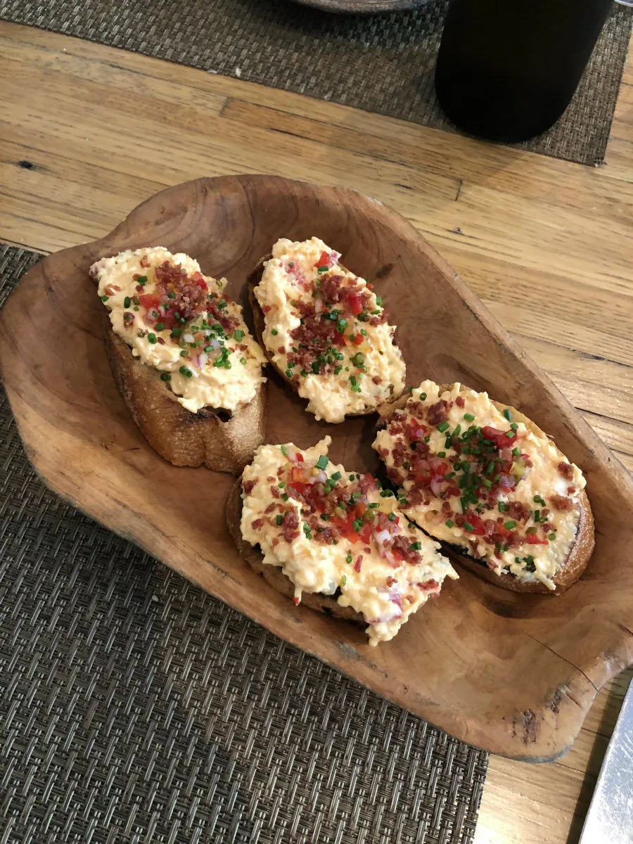 The pimiento cheese at Husk in Charleston is a must order!