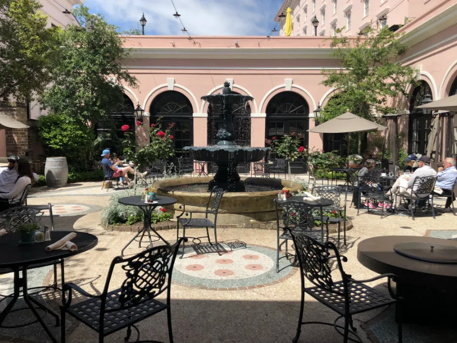 Brunching at the Barbados Room and terrace on a Charleston Getaway