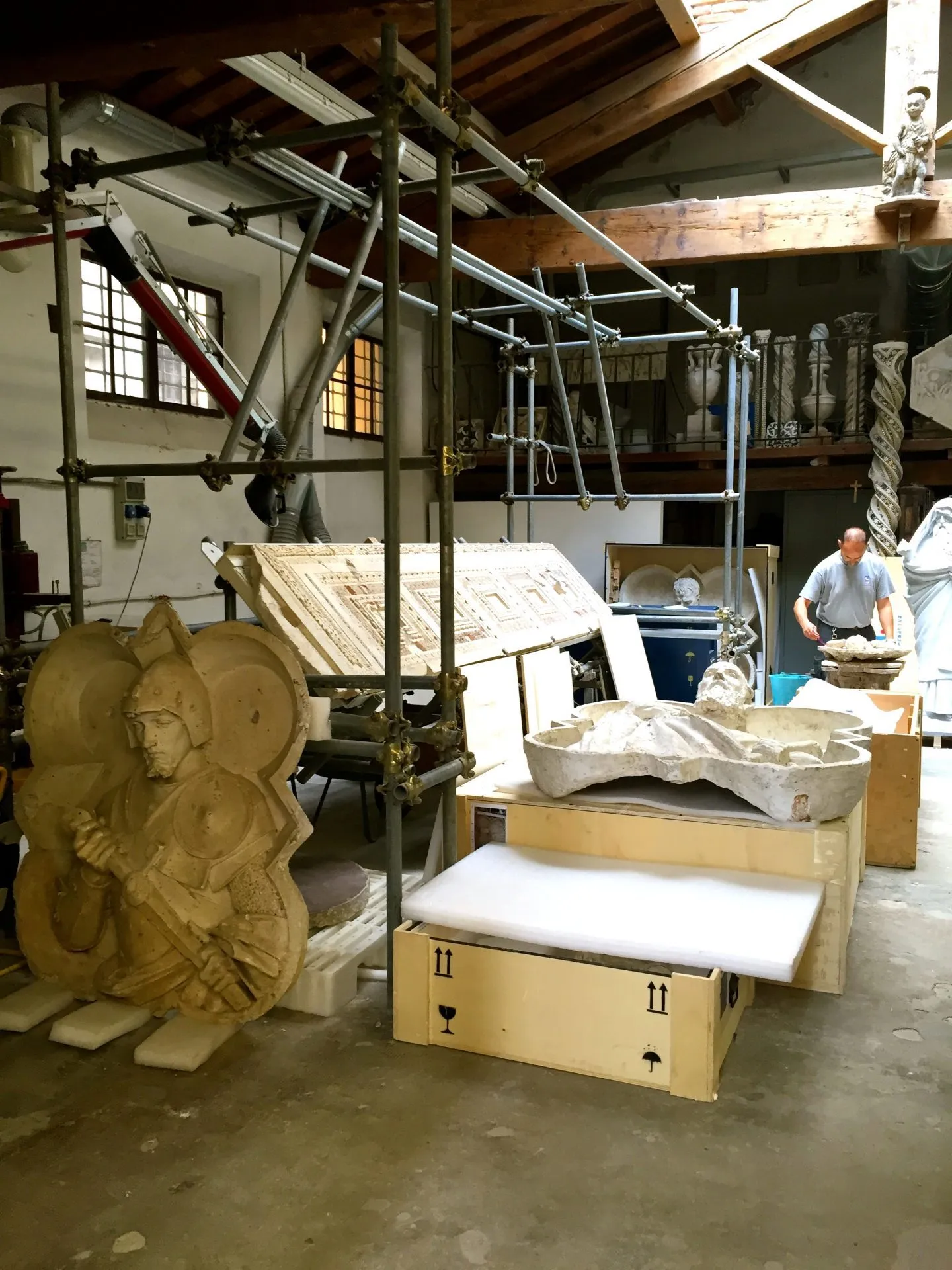 A peek at the workshop of the duomo in Florence