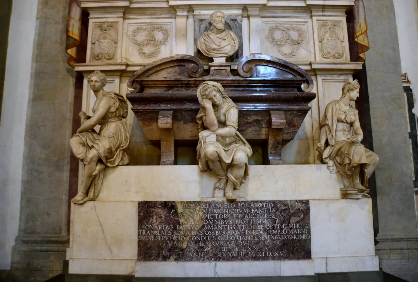 Inside the Santa Croce in Florence.