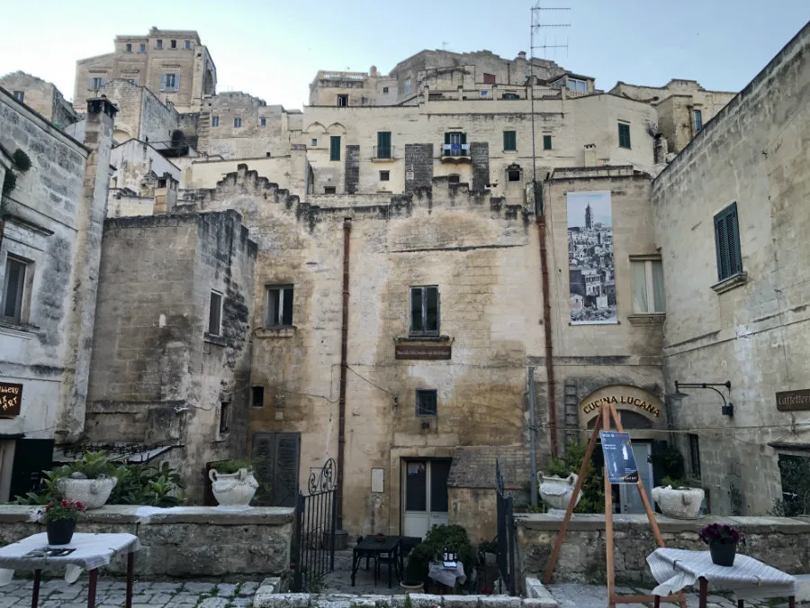 The restaurants of Matera Italy