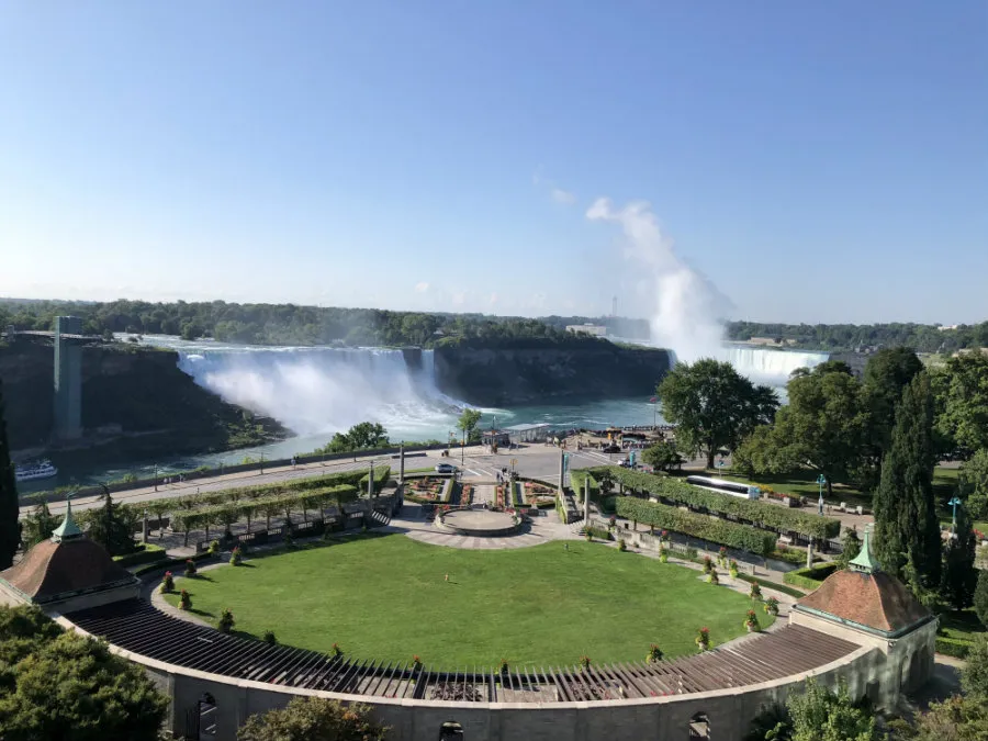 View of Niagara Falls from the Sheraton on the Falls in Canada