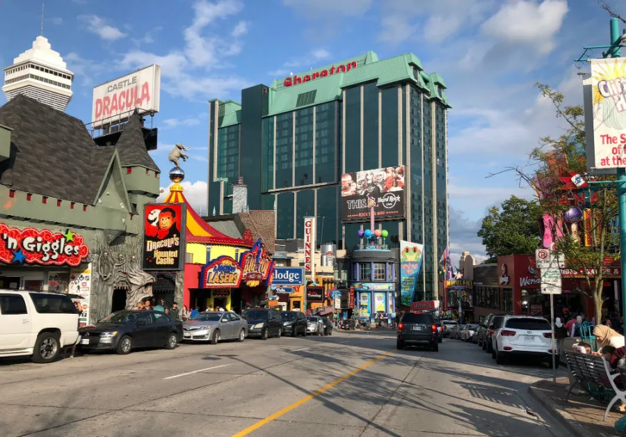 Clifton Hill at Niagara Falls in Ontario