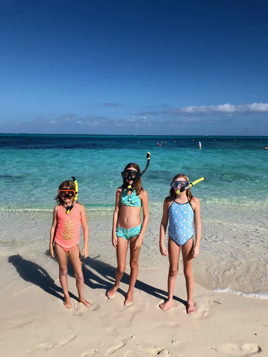 Snorkeling at Coral gardens in Turks and Caicos