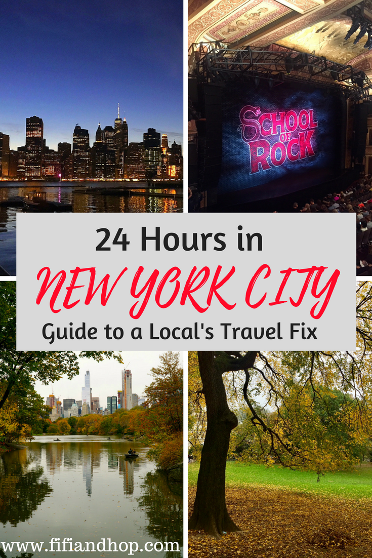 24 hours in New York City for local travel fix.