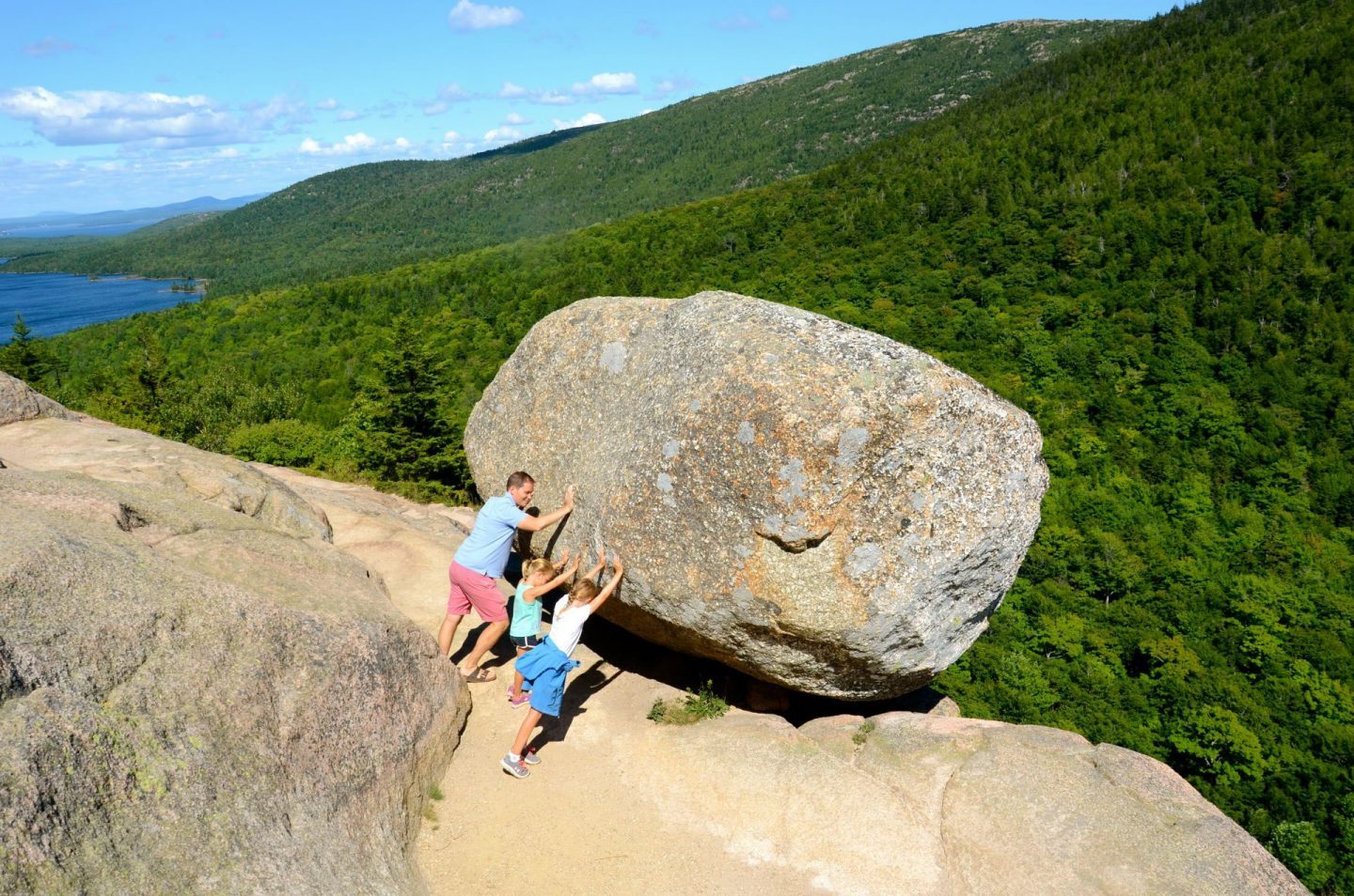 Acadia National Park with Kids, Bubble Rock