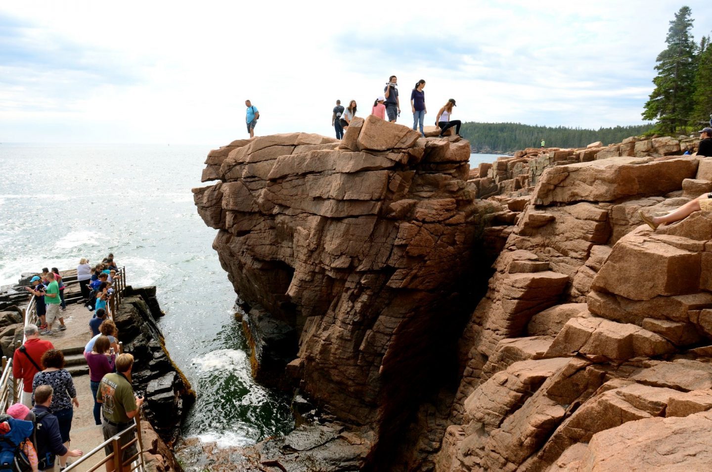 Discovering the majestic Thunder Hole at Acadia National Park.