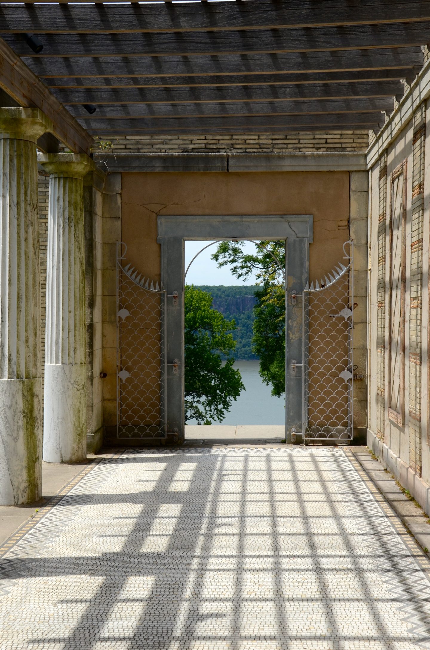 Untermyer Gardens overlooking the Hudson River in New York.
