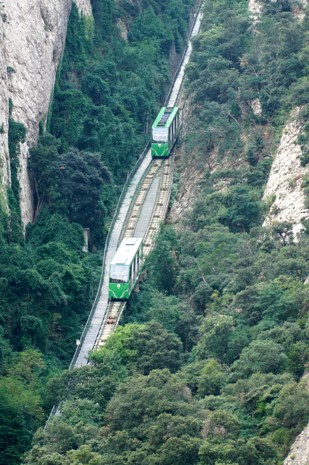 Furnicular ride in Montserrat