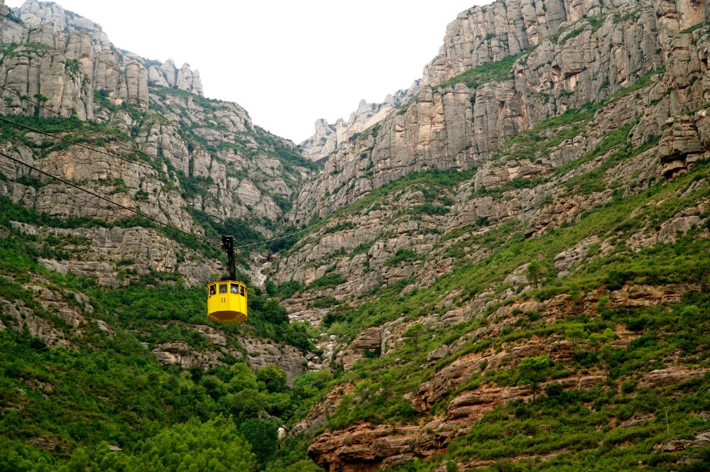 Tram ride in Montserrat