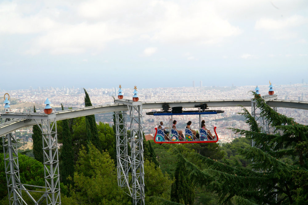 Best of Barcelona with kids at Tibidabo amusement park.