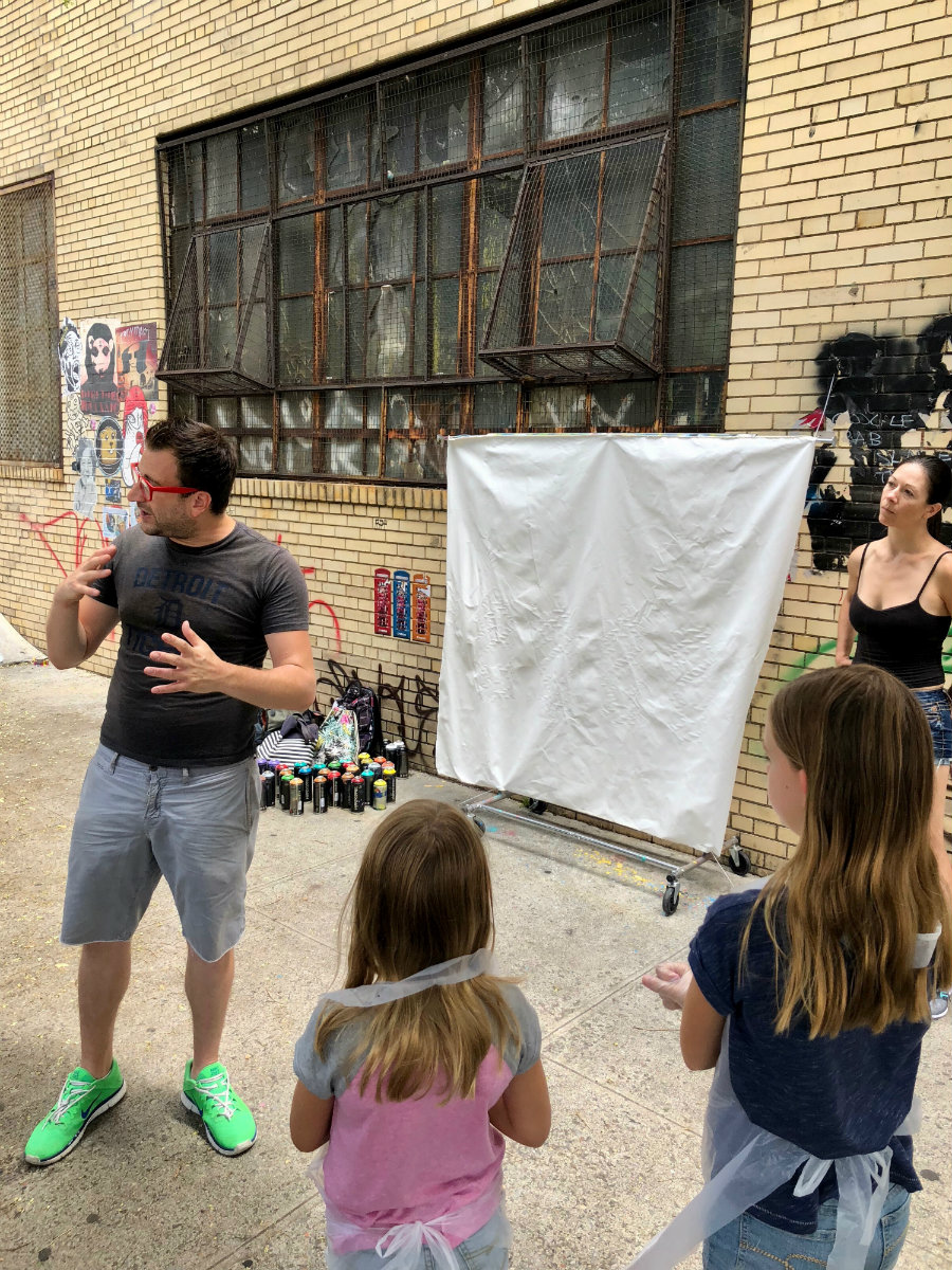 Brooklyn graffiti workshop with Brooklyn Unplugged tours