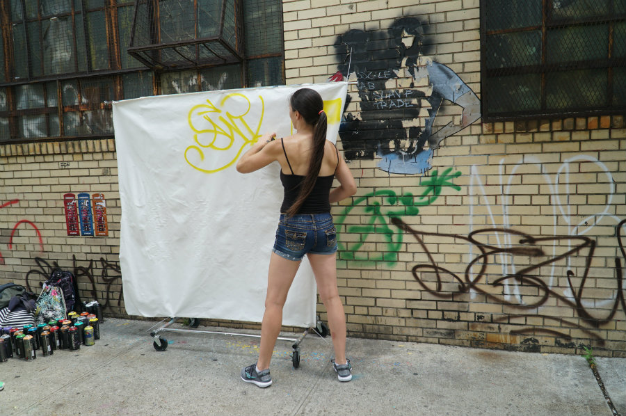 Brooklyn street art workshop with Brooklyn Unplugged