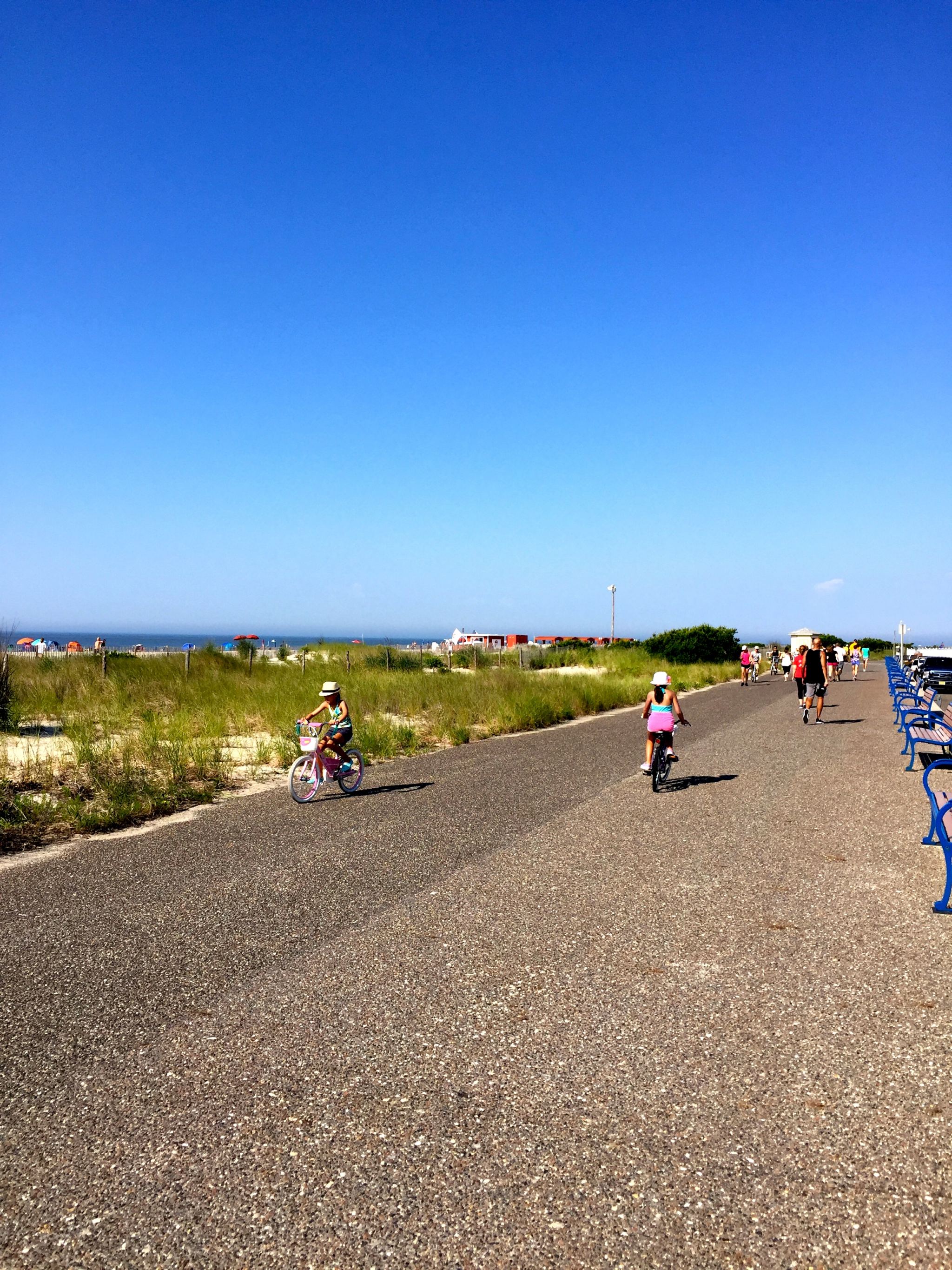Biking is a favorite past time in Cape May, New Jersey.