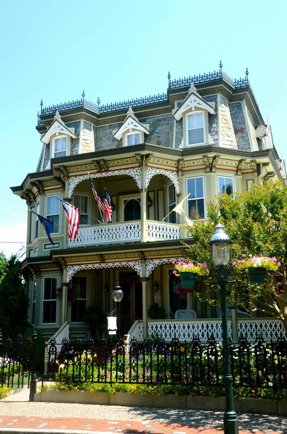Checking out all the victorian houses in Cape May New Jersey.
