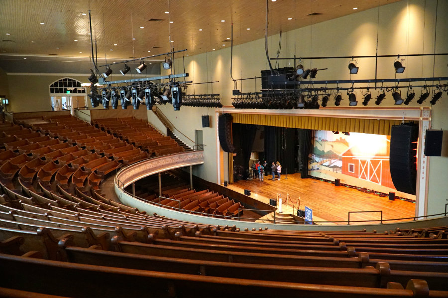 A tour of the Ryman Auditorium in Downtown Nashville