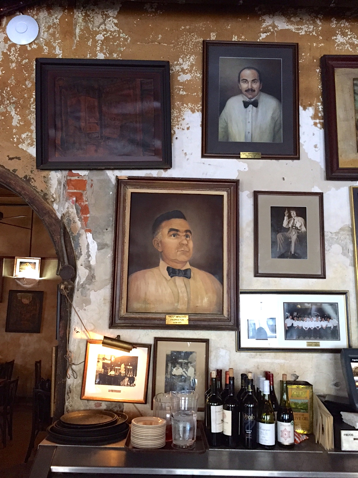 Dining at the Napoleon House in the French Quarter in New Orleans.
