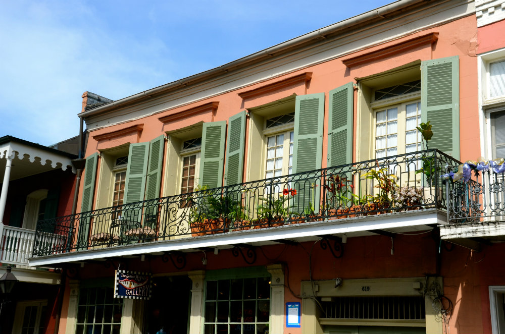 Exploring the balconies of the French Quarter in New Orleans.