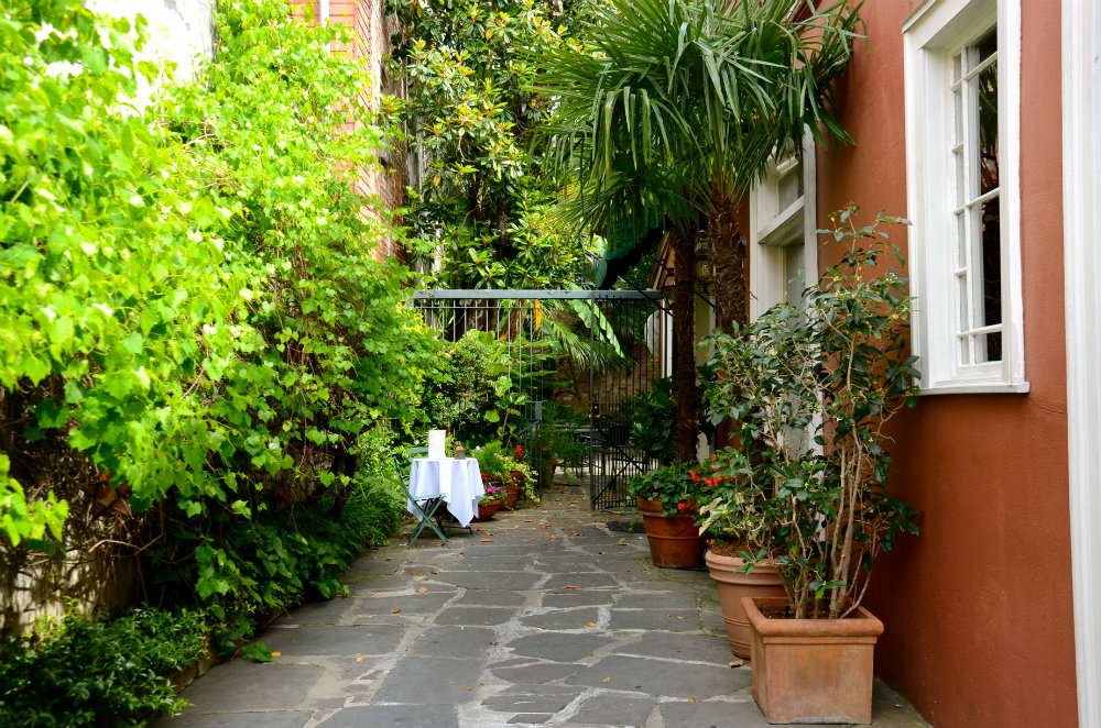 Courtyard in the French Quarter in New Orleans.