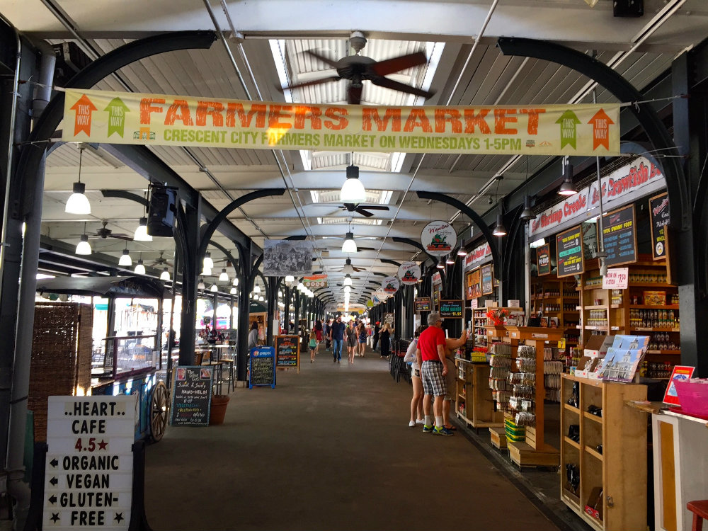 Wandering around the French Market in the French Quarter in New Orleans.