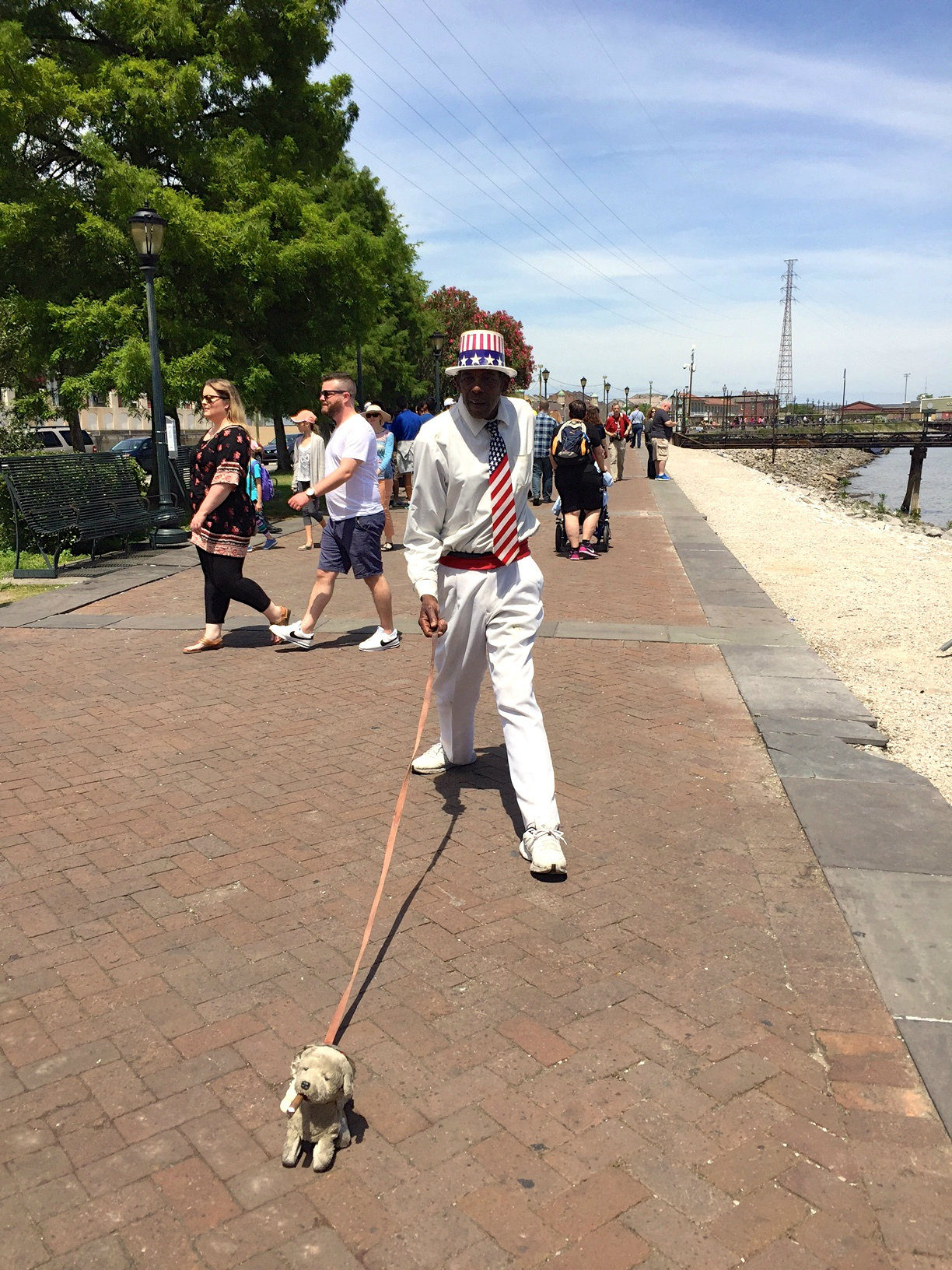 Walking the streets of the French Quarter in New Orleans.
