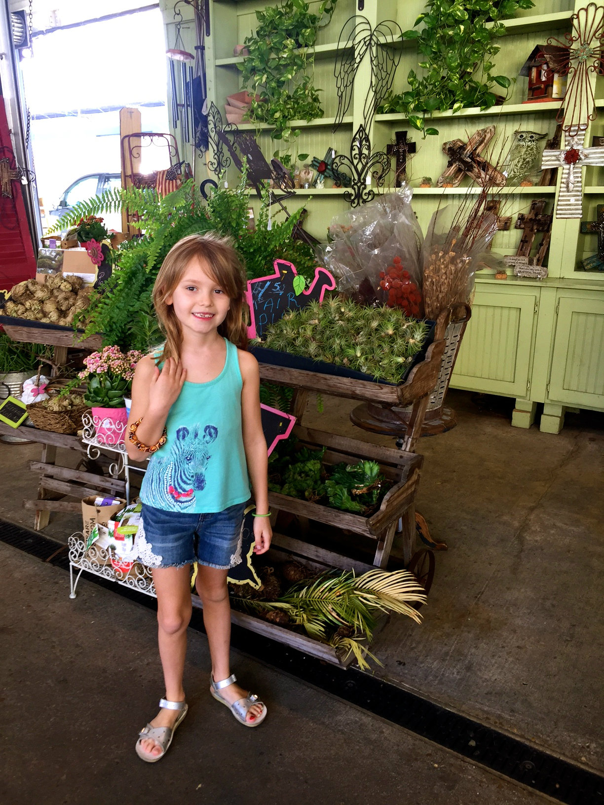 Shopping in the French Market in New Orleans.