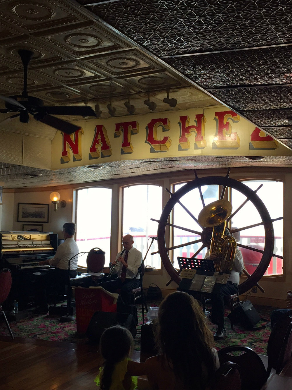 Live jazz music aboard the Steamboat Natchez in New Orleans.