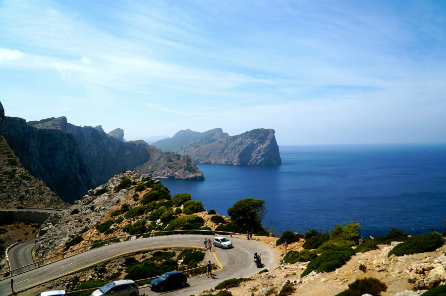 Drive to Cap de Formentor in Mallorca
