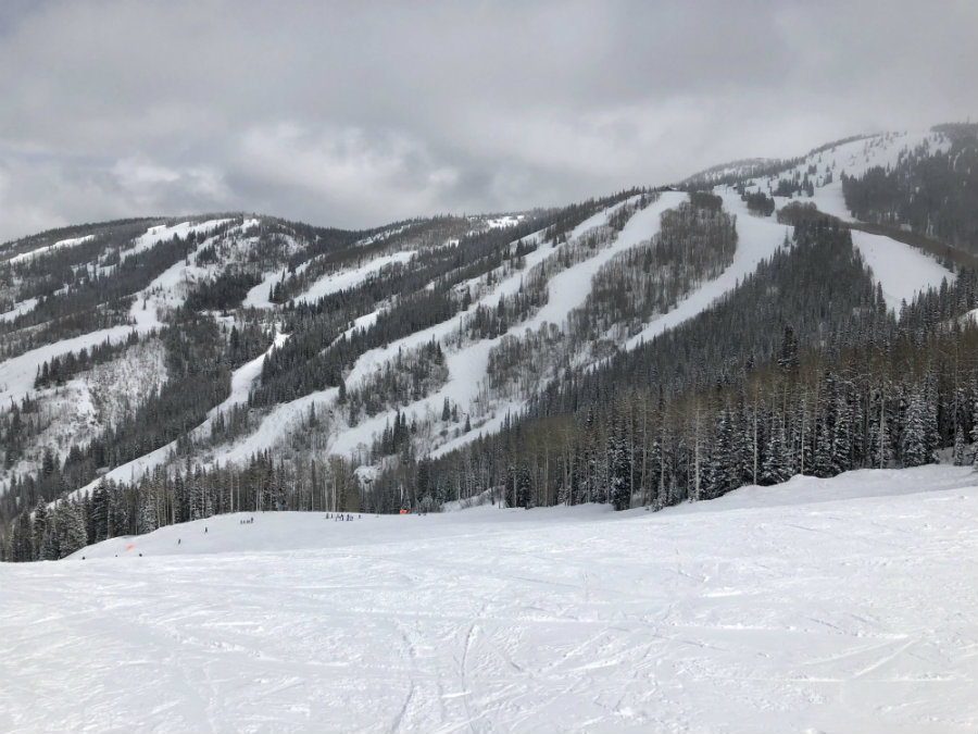 Skiing at Steamboat Springs ski resort in Colorado