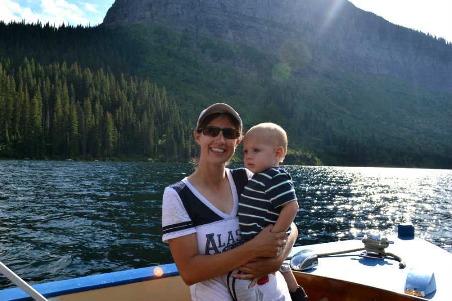 Family trip to Glacier National Park, Two Medicine Lake