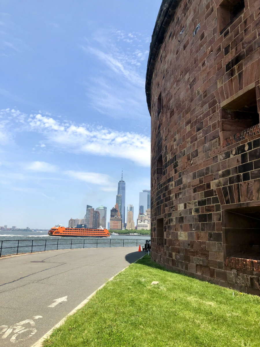 Exploring Castle Williams on Governors Island in New York