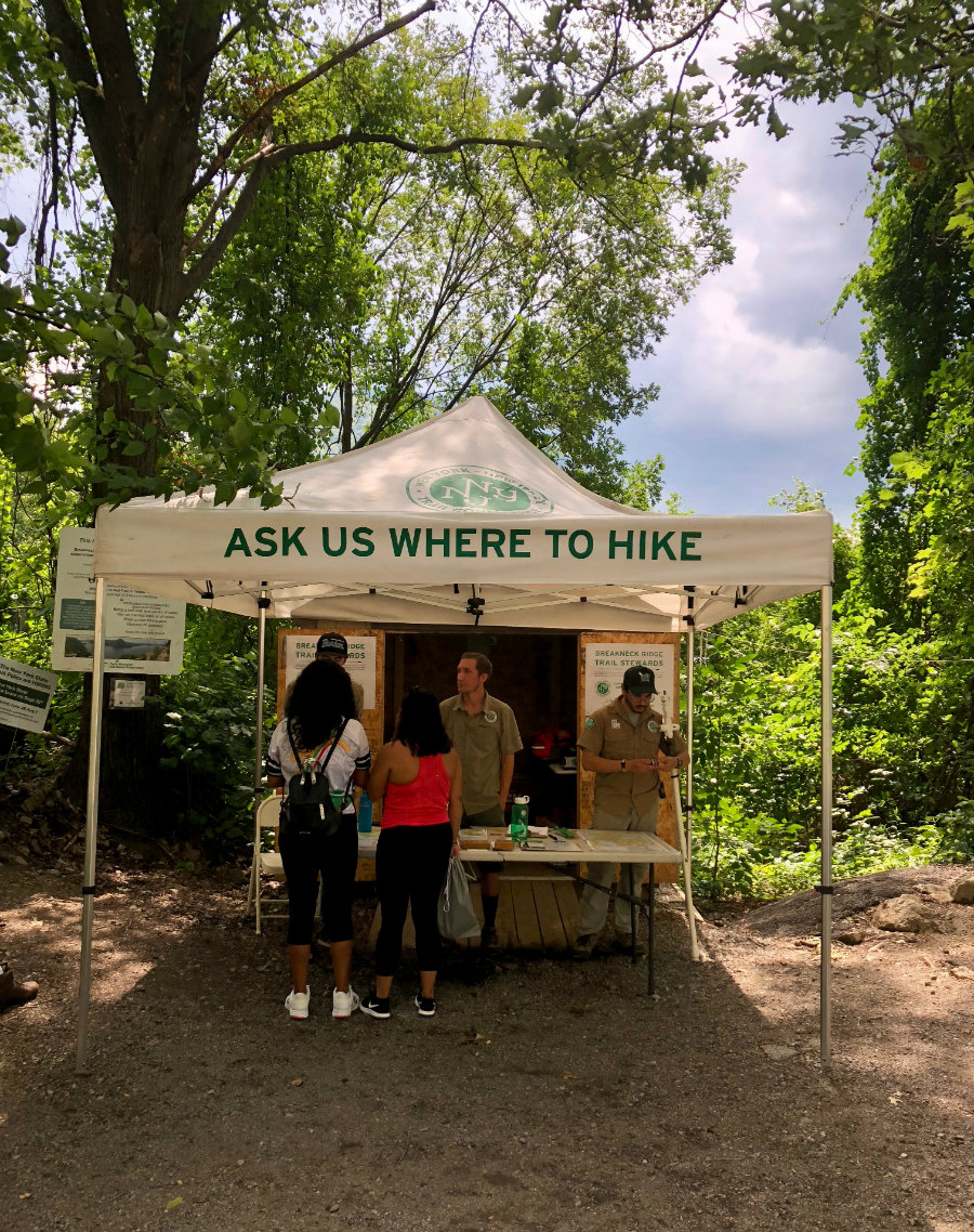 Trailhead at Breakneck Ridge in Cold Spring