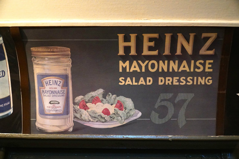 Heinz mayonnaise ad on the holiday nostalgia train in NYC