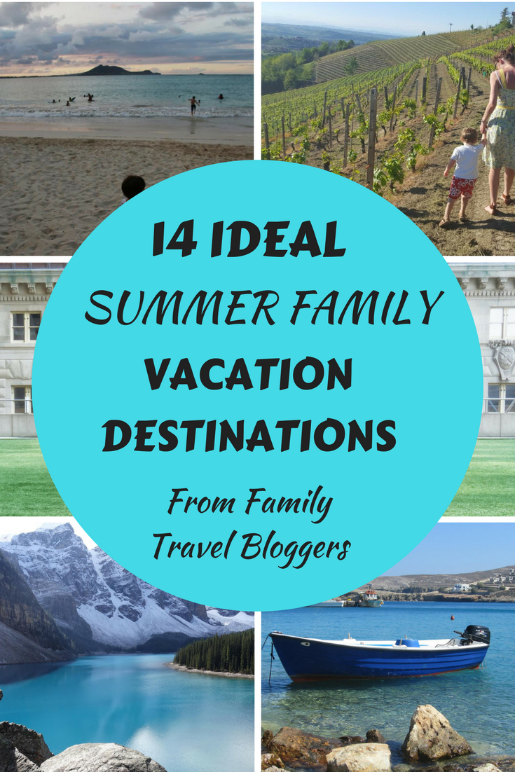 Ideal Summer Family Vacation Destinations from some of my favorite family travel bloggers. From Europe to Canada to Australia to the United Sates, there are so many places waiting to be explored by the whole family. Our travel with kids list gets better all the time thanks to family travel bloggers like these.