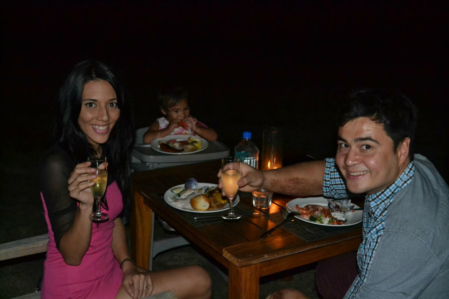 Dinner festival on island family escape to Fiji