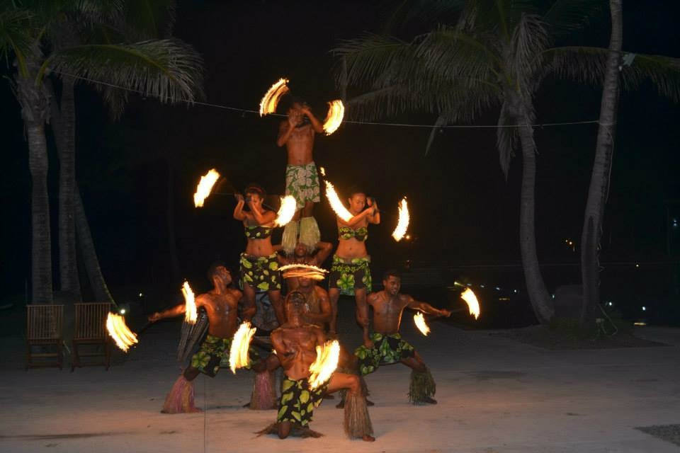 Light show on family escape to Fiji