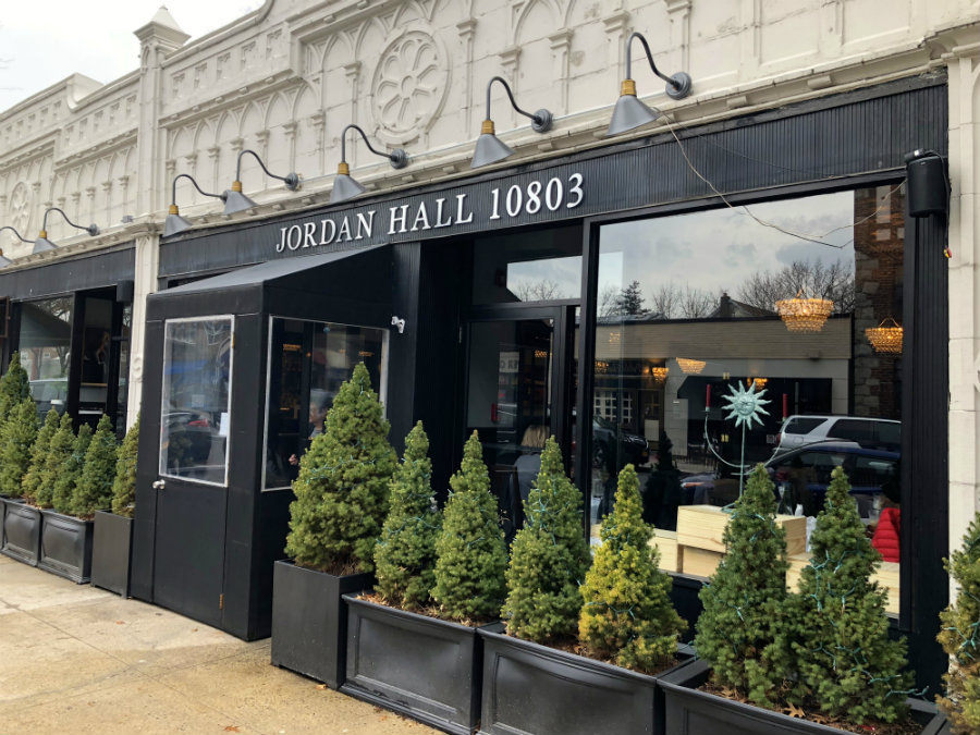 Dining at Jordan Hall restaurant in Pelham, NY
