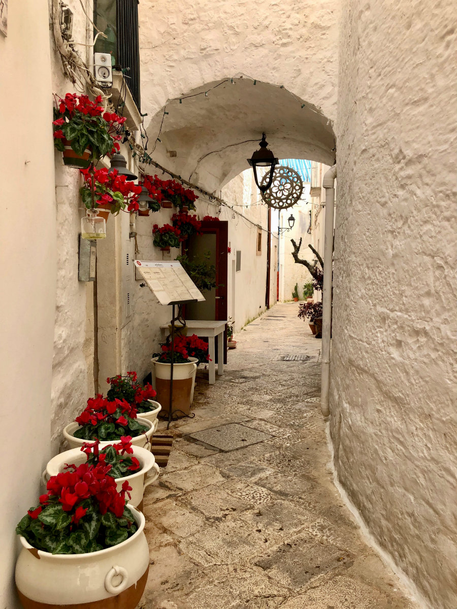 Flower festival in Locorotondo in Puglia, Italy