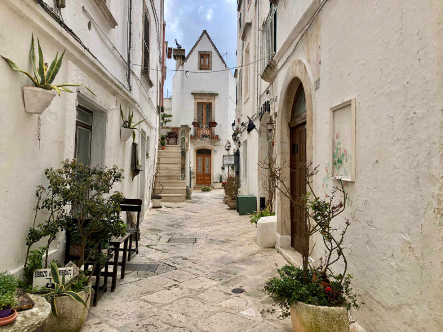 Pointed roofs in Locorotondo in Puglia, Italy