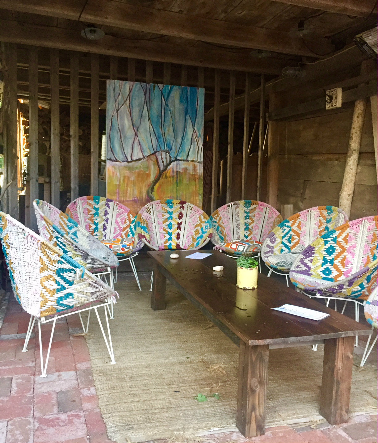 Wine tasting at Croteaux vineyards in the North Fork, Long Island.