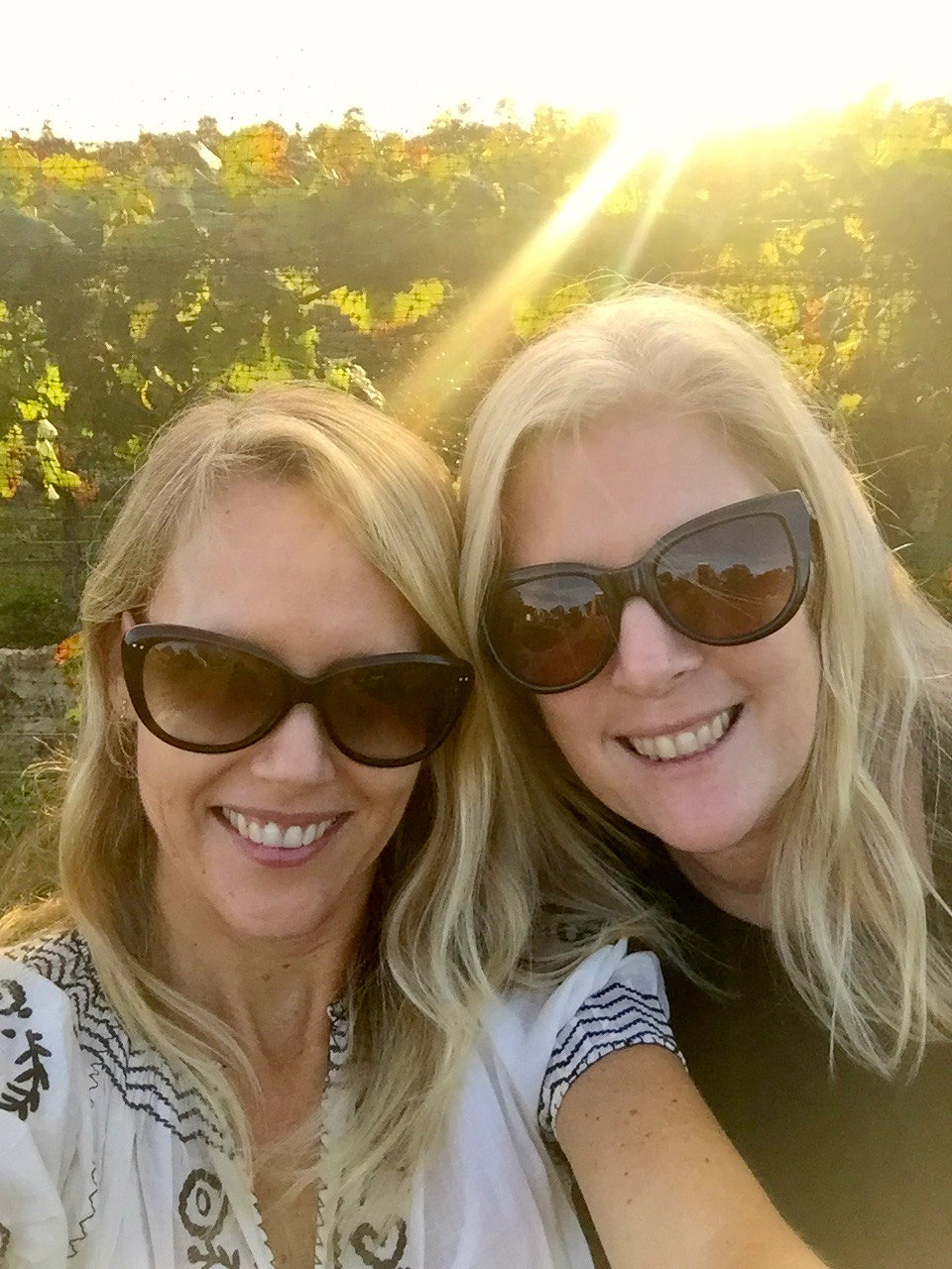Selfie at Crotaeux vineyards.