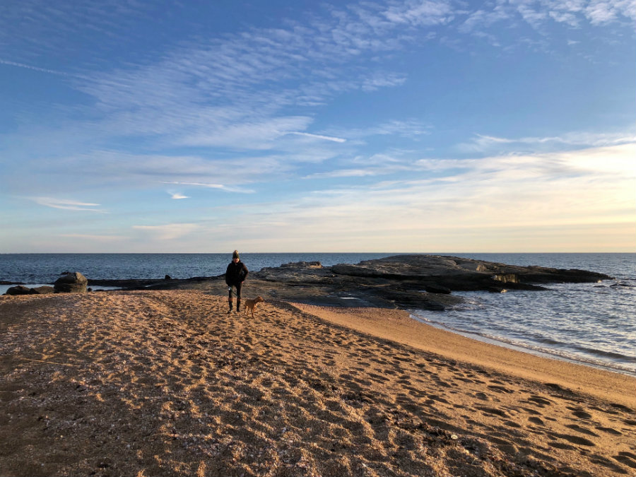 Sunset walk at the Madison Beach Hotel