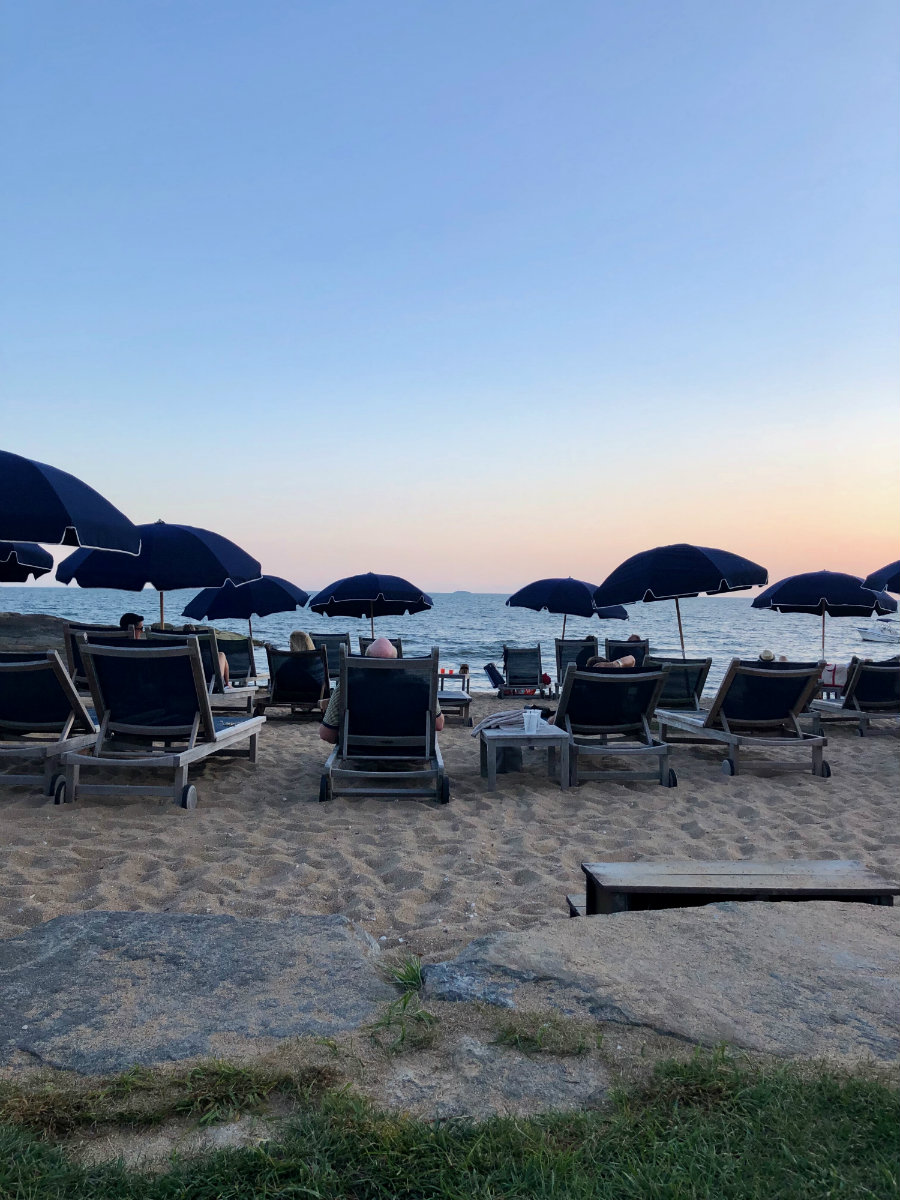 West Wharf beach at the Madison Beach Hotel