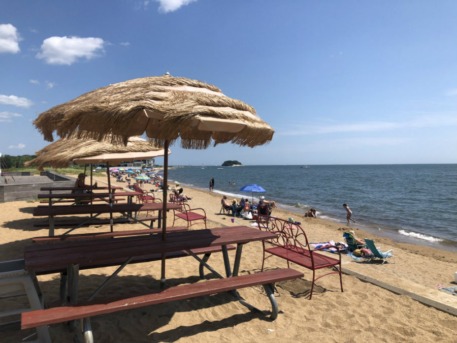 Surf Club beach in Madison CT