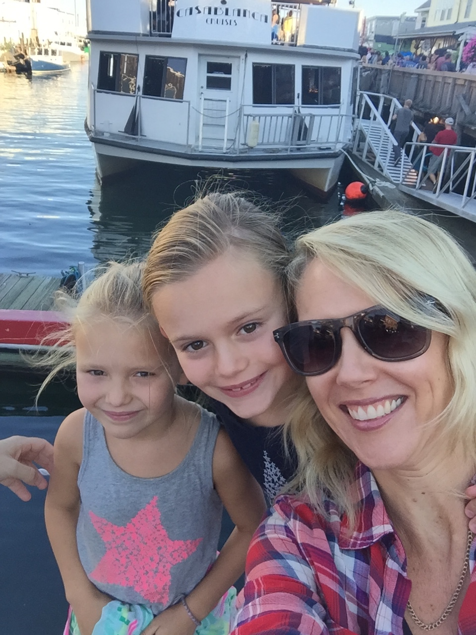 Watching the boats in Portland Maine