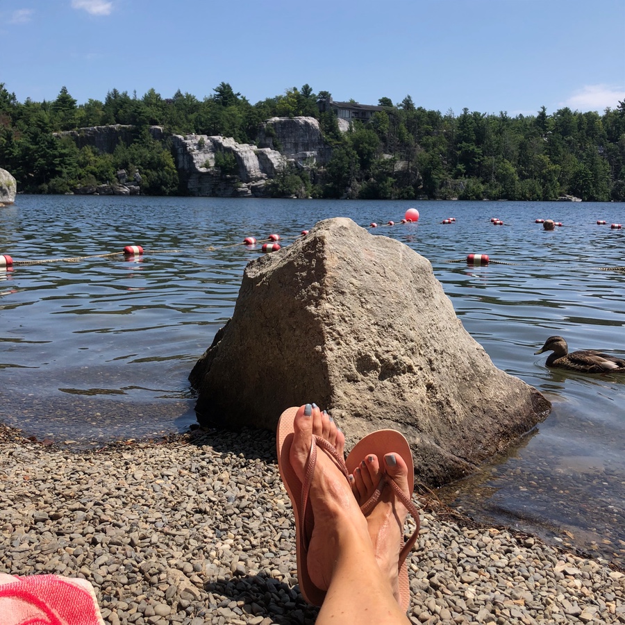 Lake Minnewaska beach