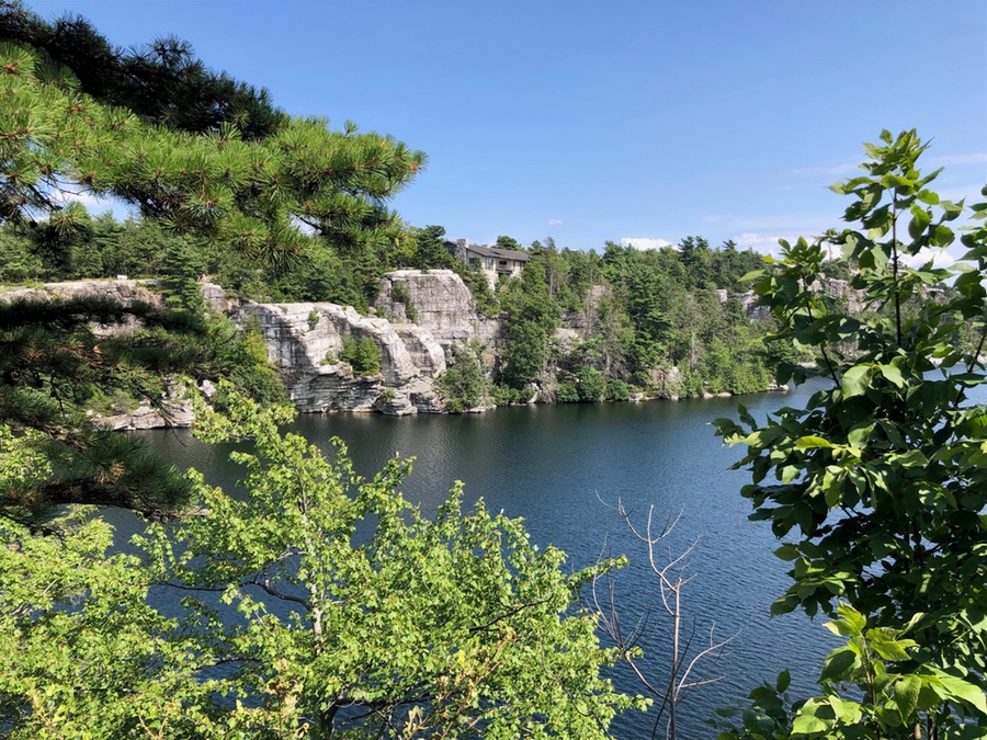 Walking through Minnewaska State Park