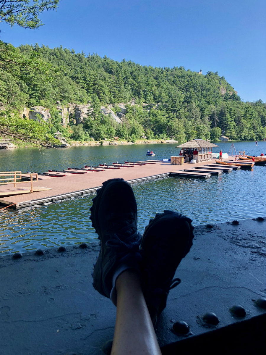 Relaxing at tea time at Mohonk Mountain House