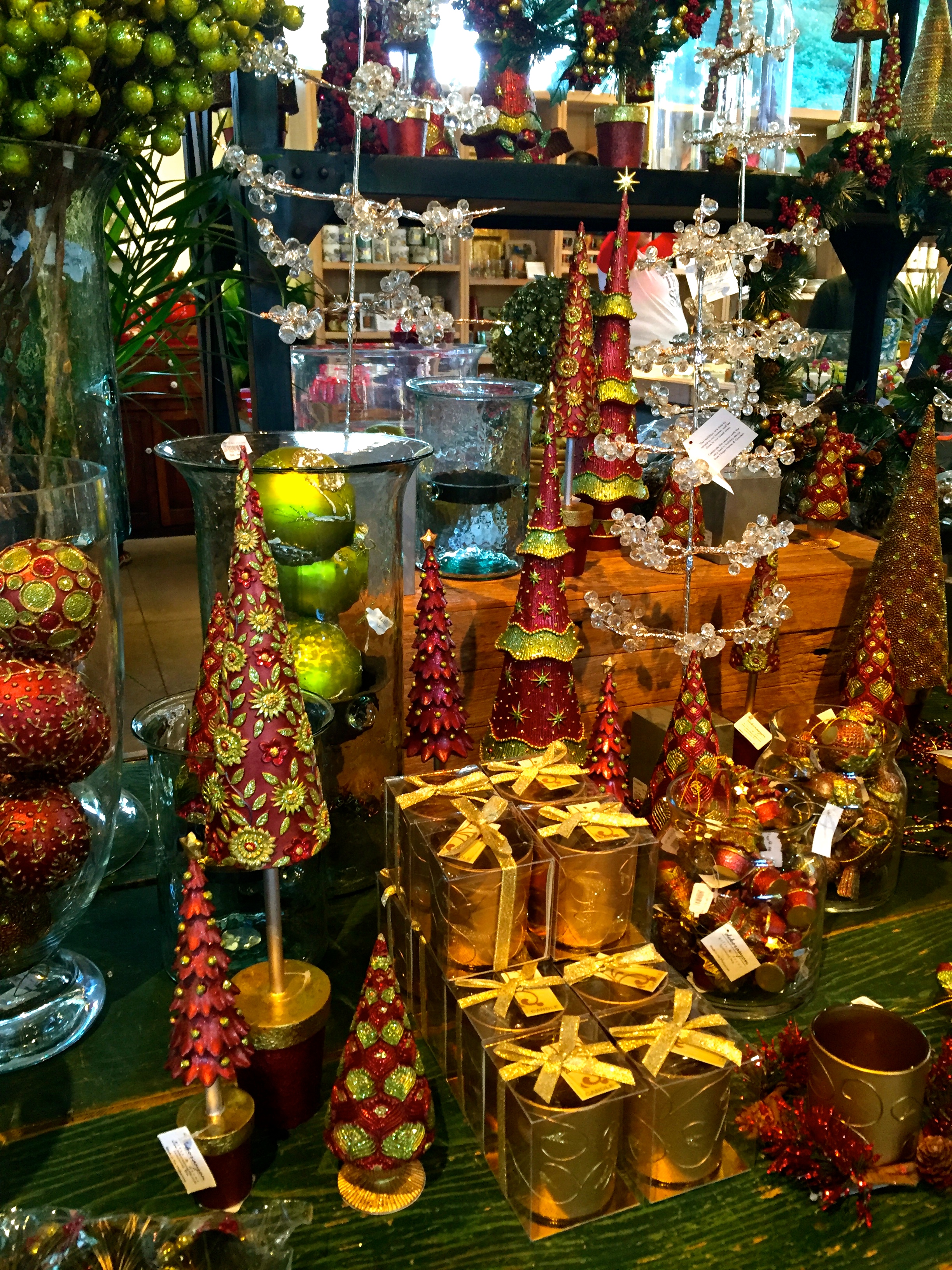 Gift store at the Holiday Train Show at the New York Botanical Garden