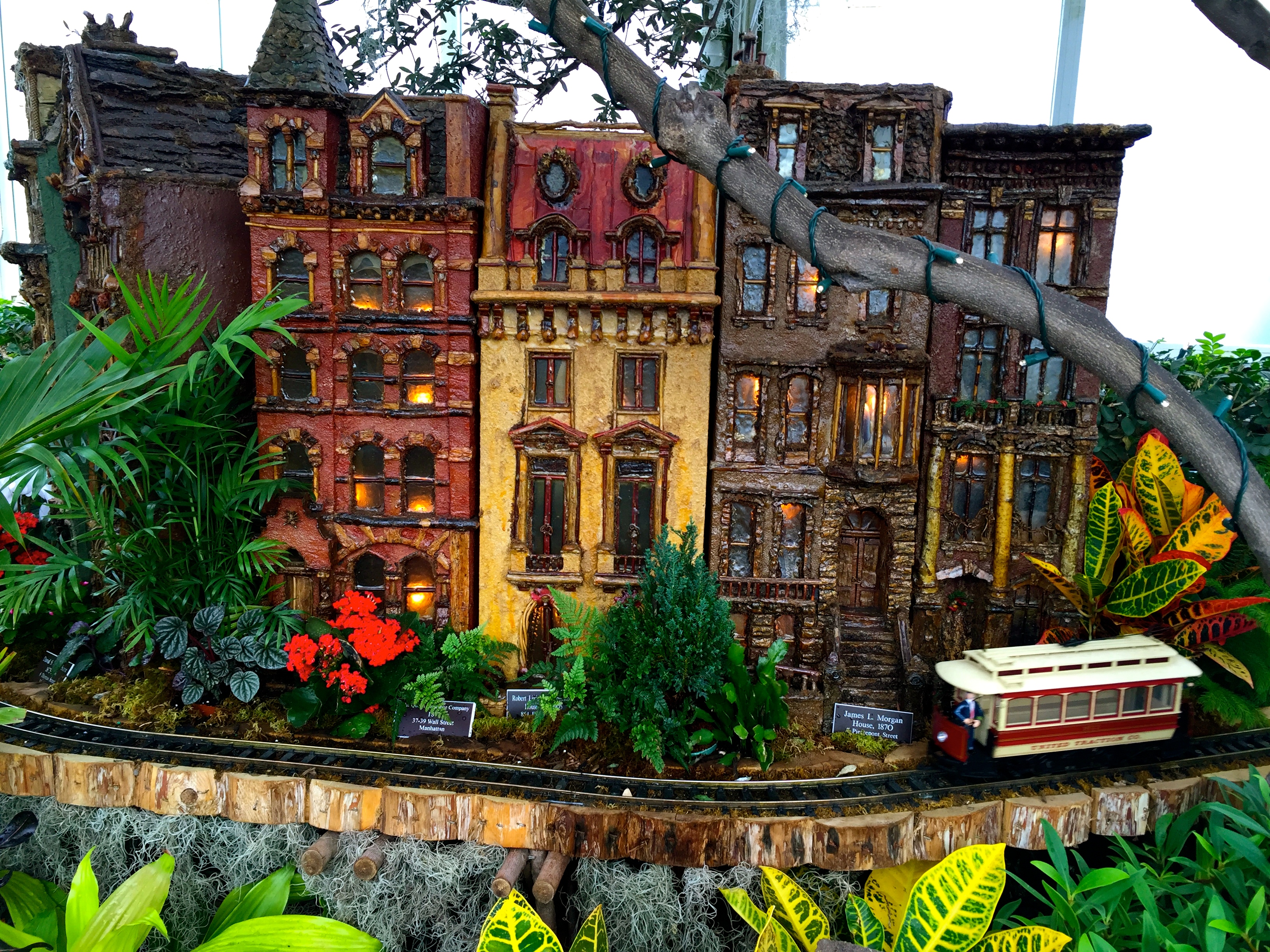 Brownstone Brooklyn at the Holiday Train Show at the New York Botanical Garden